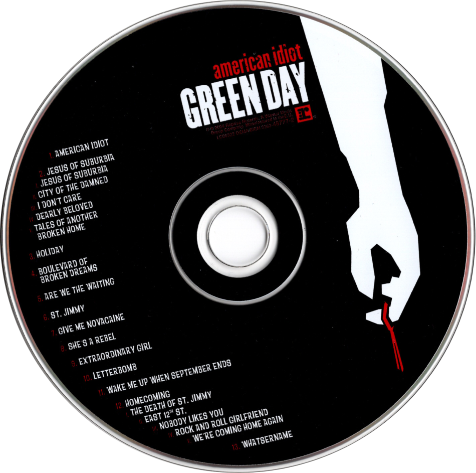 american idiot by green day disk